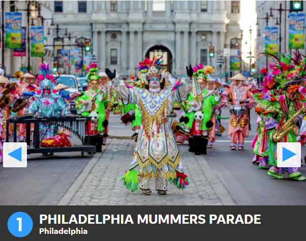 Philadelphia Mummers Parade-Winner Best Holiday Parade In America
